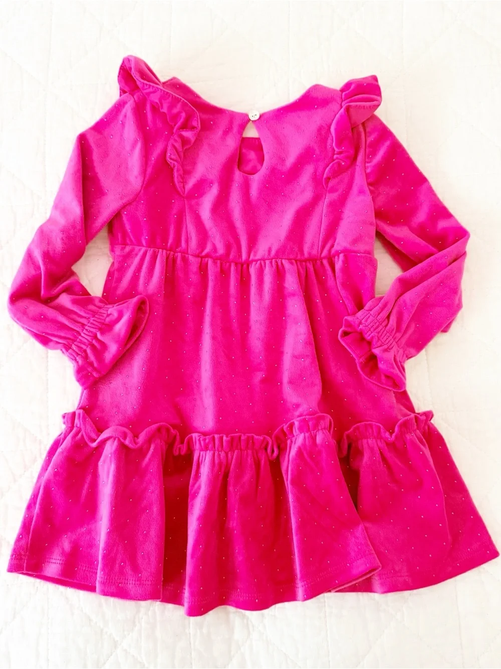 Tahari Kids 3T Bright Hot Pink Girls Dress